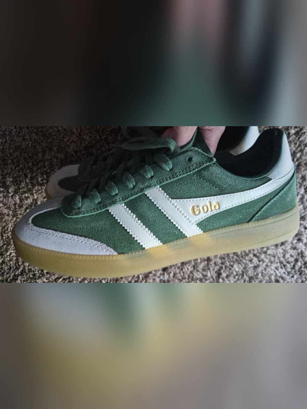 Gola Viper Green Suede Low-Top Retro Sneakers Size US 9 / EUR 42